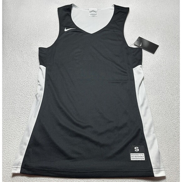 Nike Reversible Basketball Practice Jersey Mens Small Black White 867766 New NWT - Picture 1 of 12